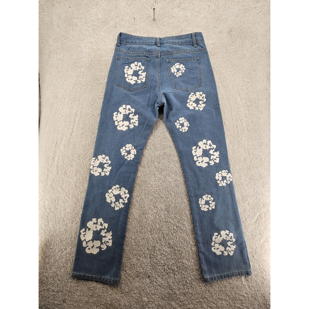 NVFelix Floral Pattern Straight Leg Pants Women's Small 31x30 NWT - Picture 2 of 11